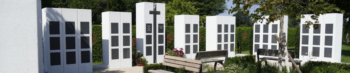 Urnenwand Friedhof Baar